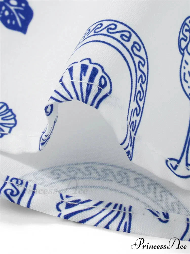 Vintage Women Summer Sleeveless Spaghetti Strap Floral Print Party Loose Casual Square Neck Vestidos