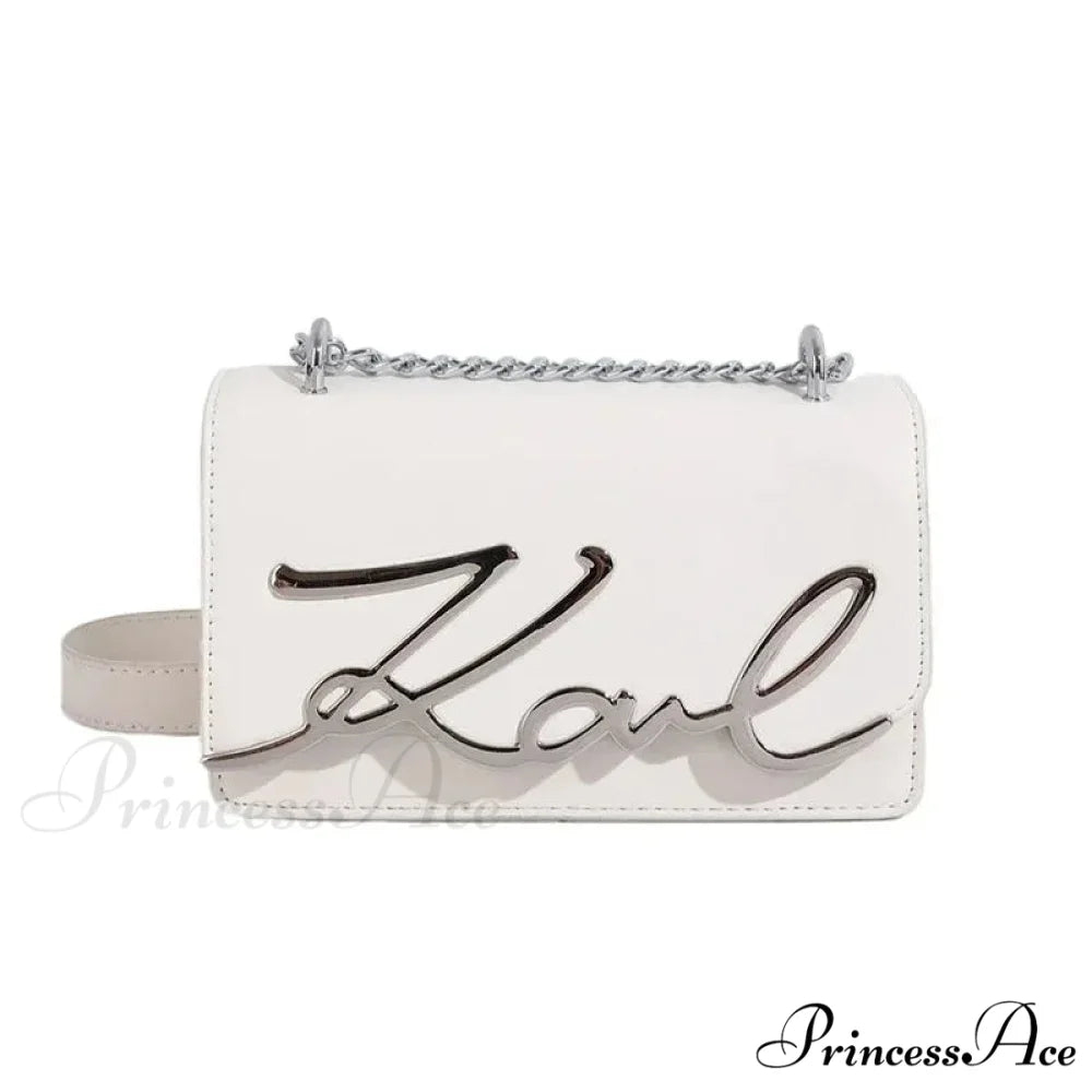 Vintage Zip Square Shoulder Tote Bag WHITE shoulder-250126