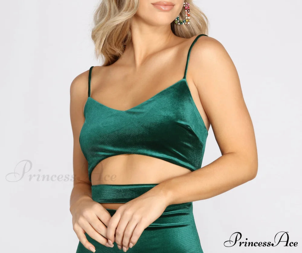 Visions Of Stylish Velvet Mini Dress