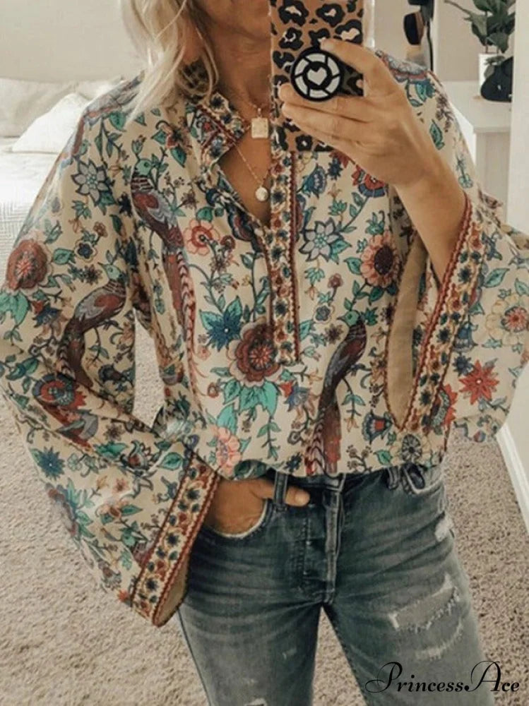 VIVIAN Women’s Blouse Apricot / S