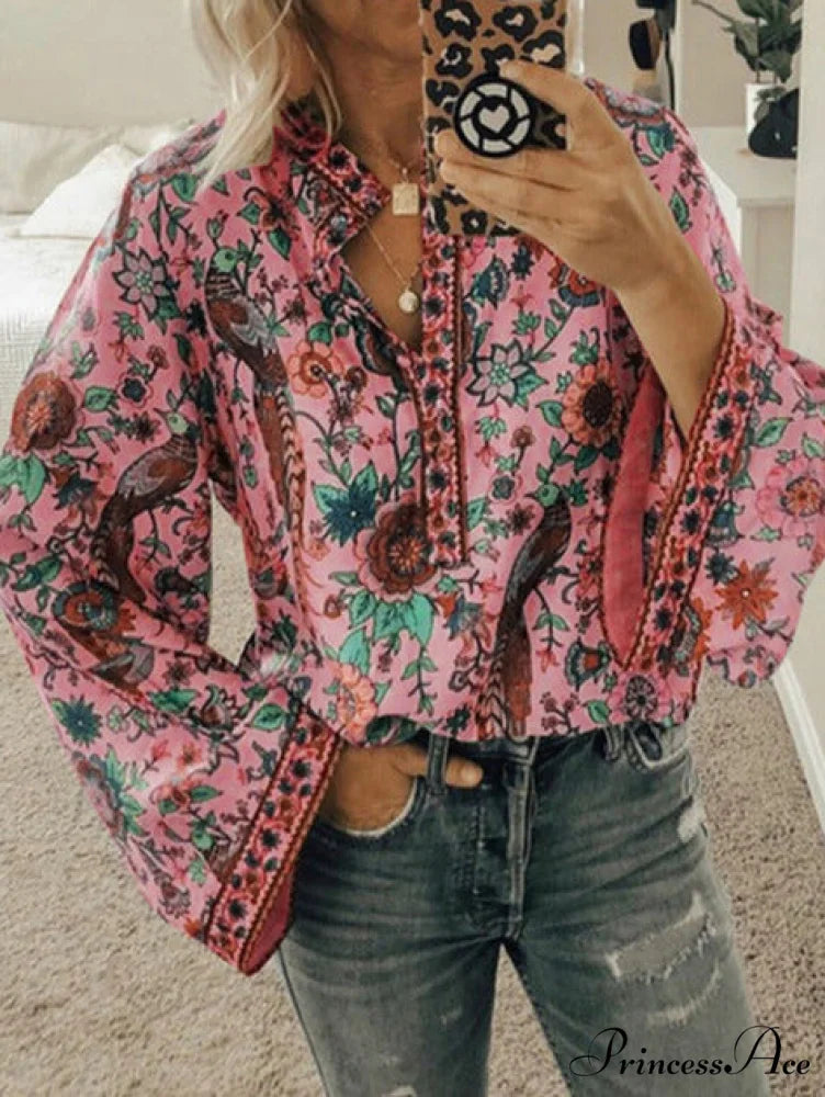 VIVIAN Women’s Blouse Dark Pink / S