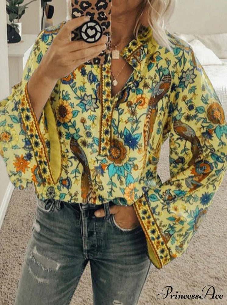 VIVIAN Women’s Blouse Yellow / S