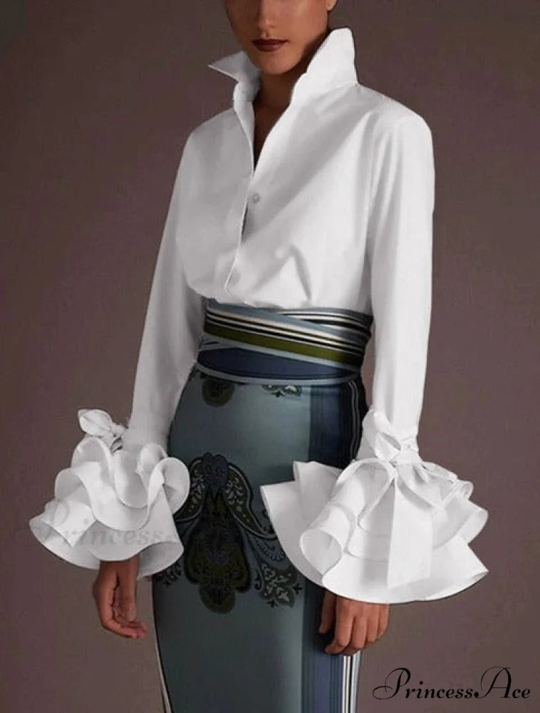 VLADA ELEGANT TOP S / A-White