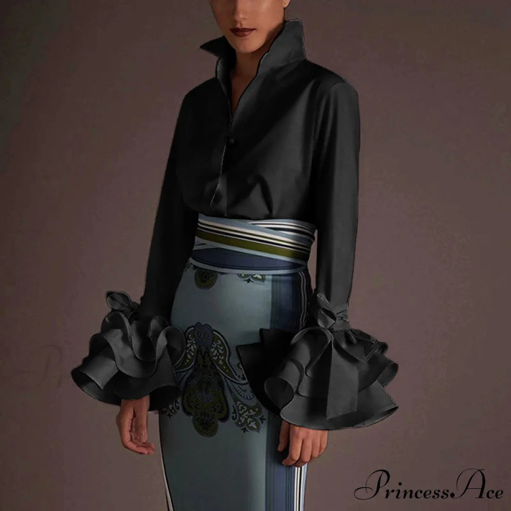 VLADA ELEGANT TOP S / Black