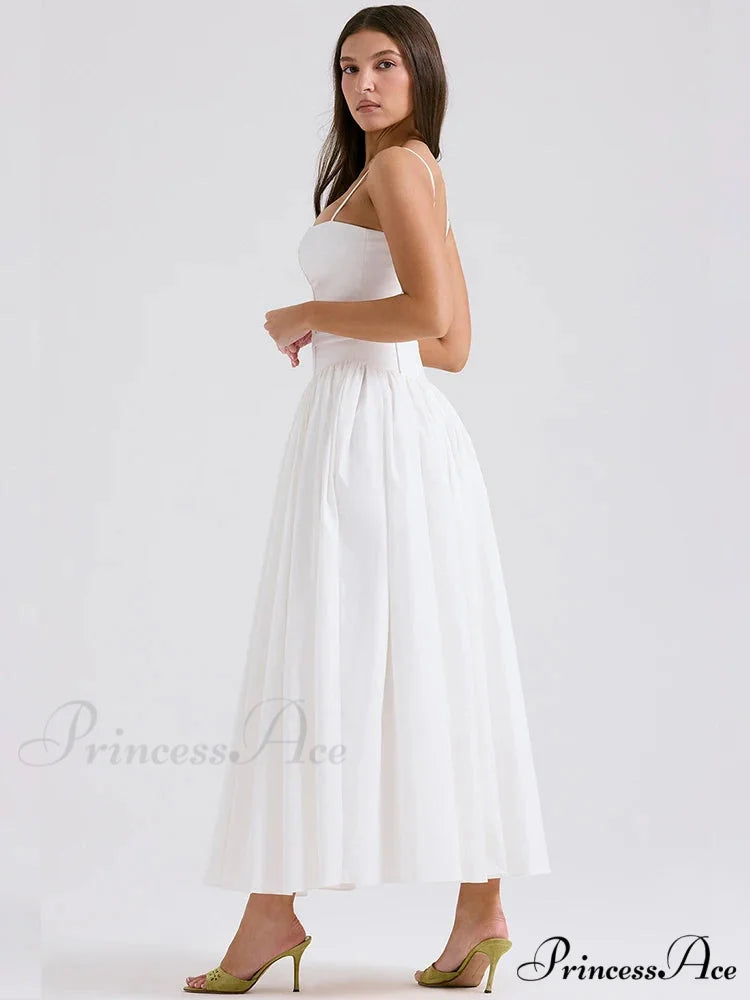 Waist Encircle Sophisticated A-line Holiday Dress vacationdress-250223