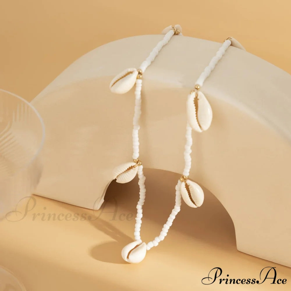 waist Seashell with pendant chain beads