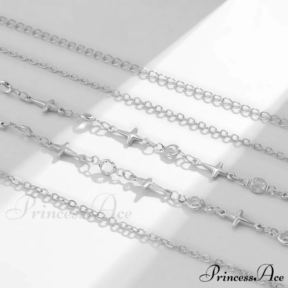 waist Star pendant stone chain