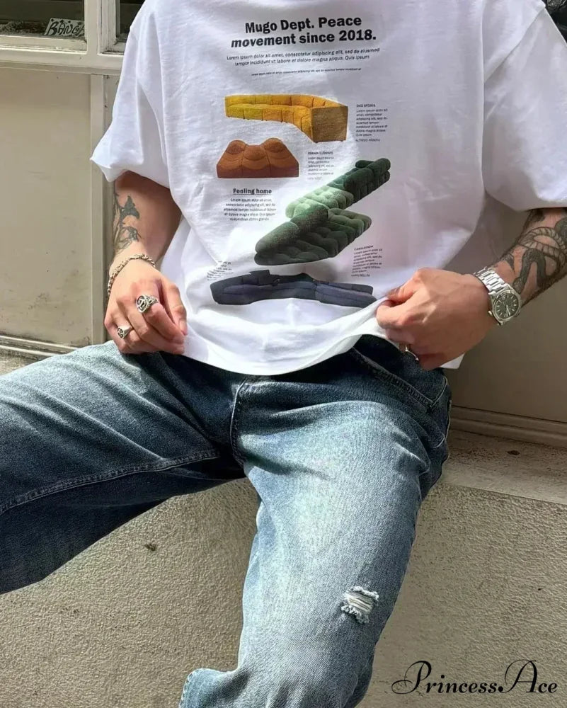 Warm Adorable Graphic T-shirt white4 / S t-shirt-250223