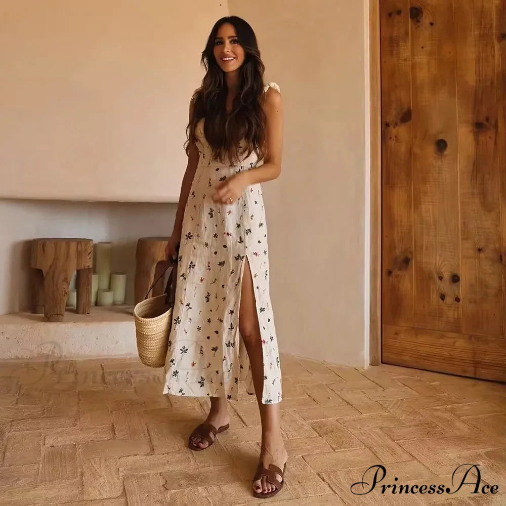 Warm Attractive Backless Sleeveless Extended Dress bohodress-250126