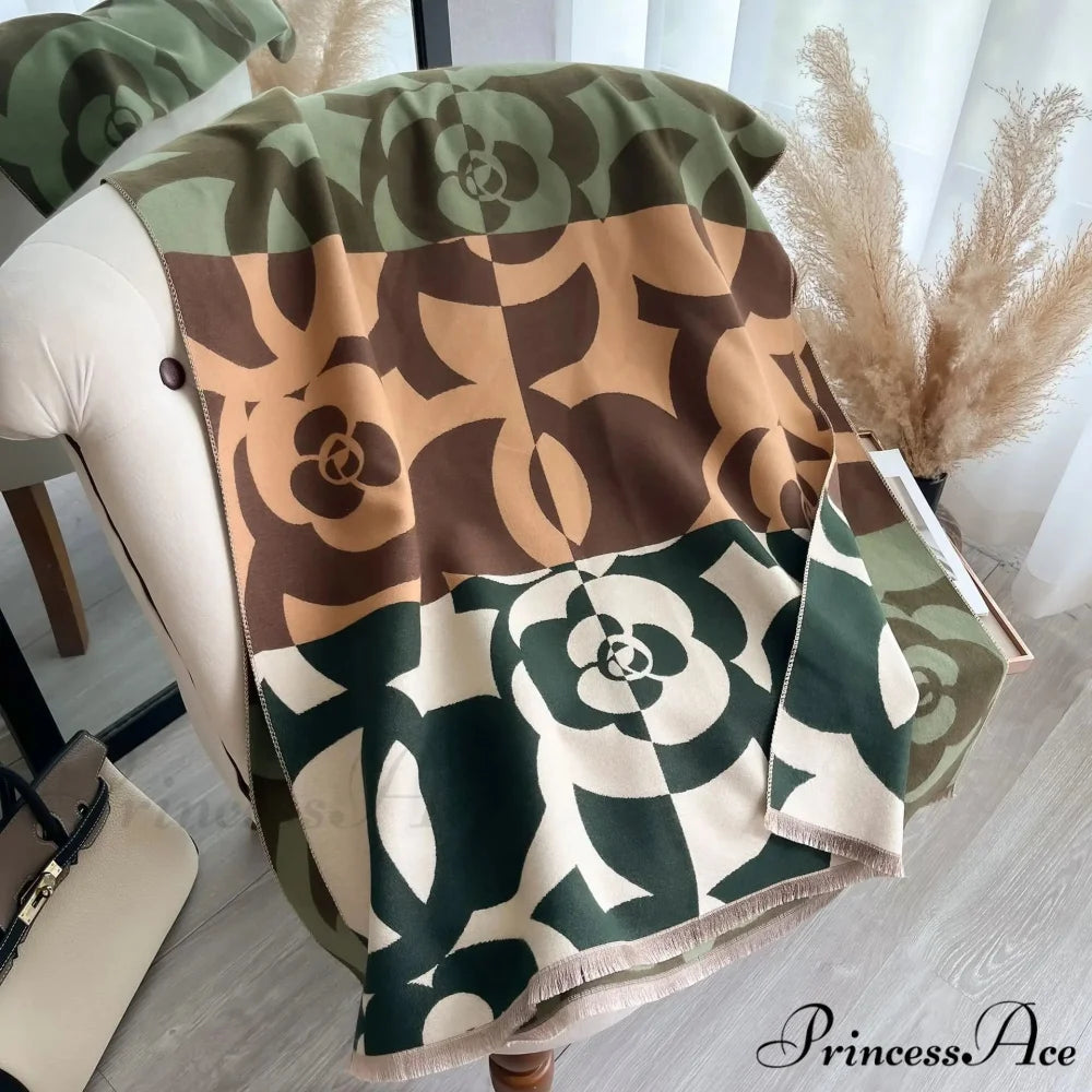 Warm Cashmere Winter Blanket Scarf scarf-241228