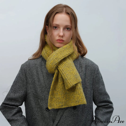 Warm Fashionable Cozy Elegant Multi-color Gradient Thick Comfortable Scarf White