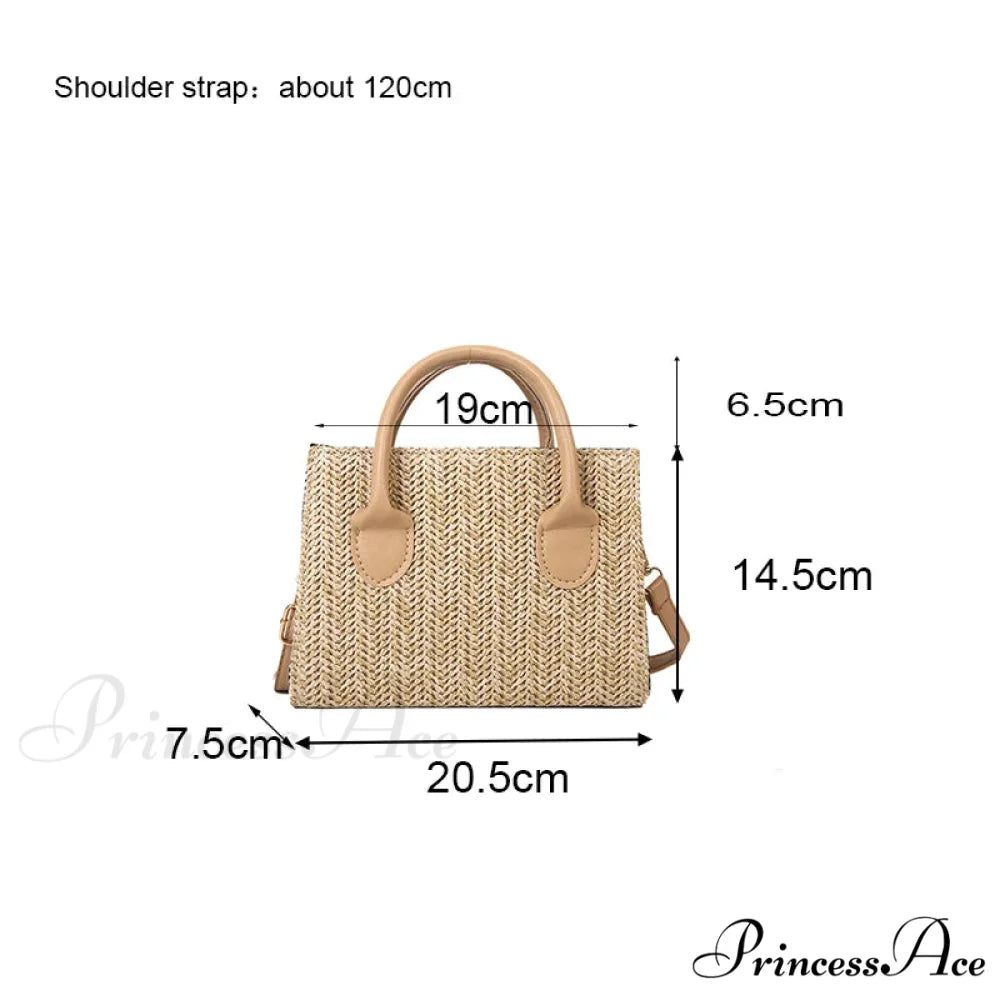 Warm New Blossom Woven Crossbody Purse handbag-250126