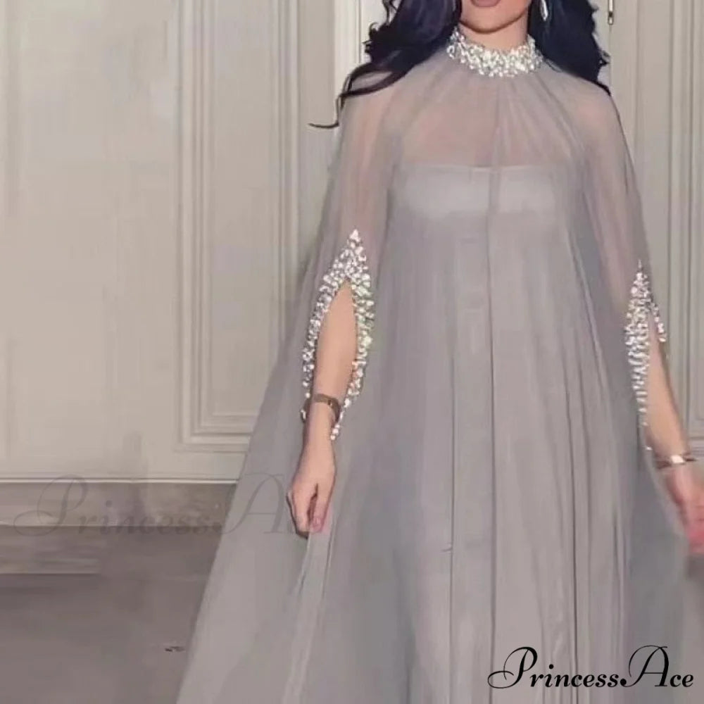 Warm-Season with - Batwing - Loose Large Pullover Chiffon Gown Casual Patchwork Party Gown Sleeves Size Sequin for Women