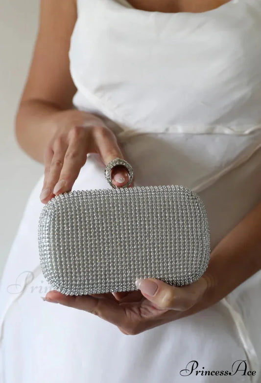 Wedding Sparkling Golden Evening Clutch Wristlet wristlet-250126