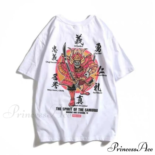 White Cartoon Female Kawaii Tops Tee white 6 / M