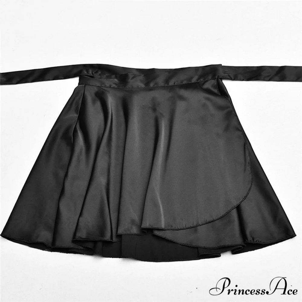 White Elegant Satin Skirts