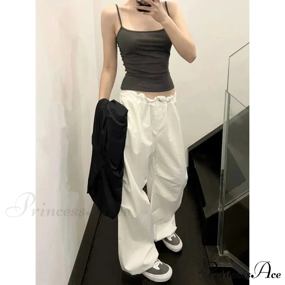 White Informal Stretchy Trousers pants-241228