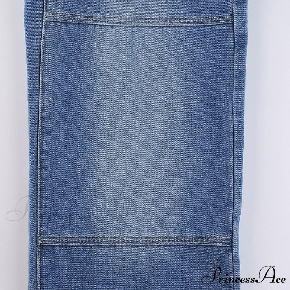 Wide Leg Oversize Y2K Patterned Baggy Winter Cargo Casual Jeans Low Autumn Waist Women’s Trousers