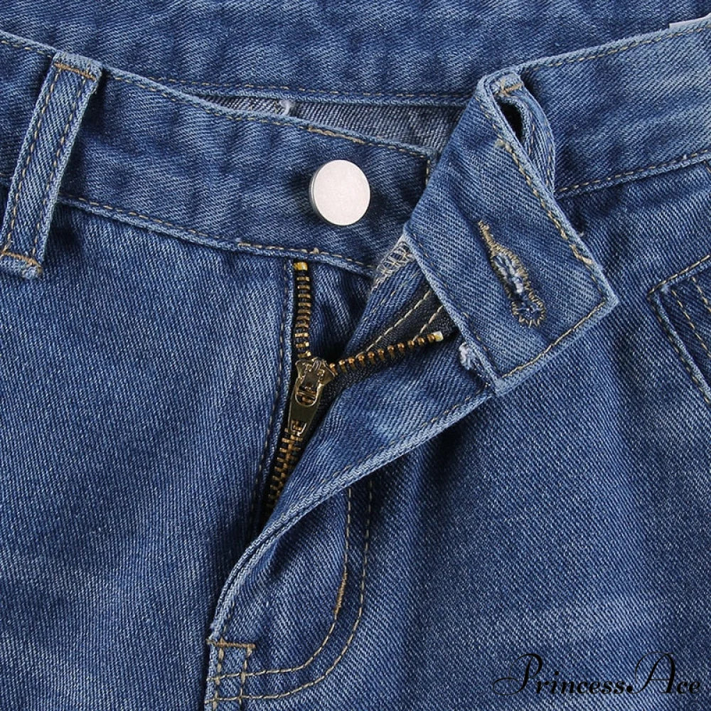 Wide Leg Oversize Y2K Patterned Baggy Winter Cargo Casual Jeans Low Autumn Waist Women’s Trousers