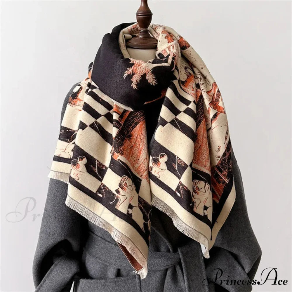 Winter Cashmere Shawl Scarf Multi Color2 scarf-241228