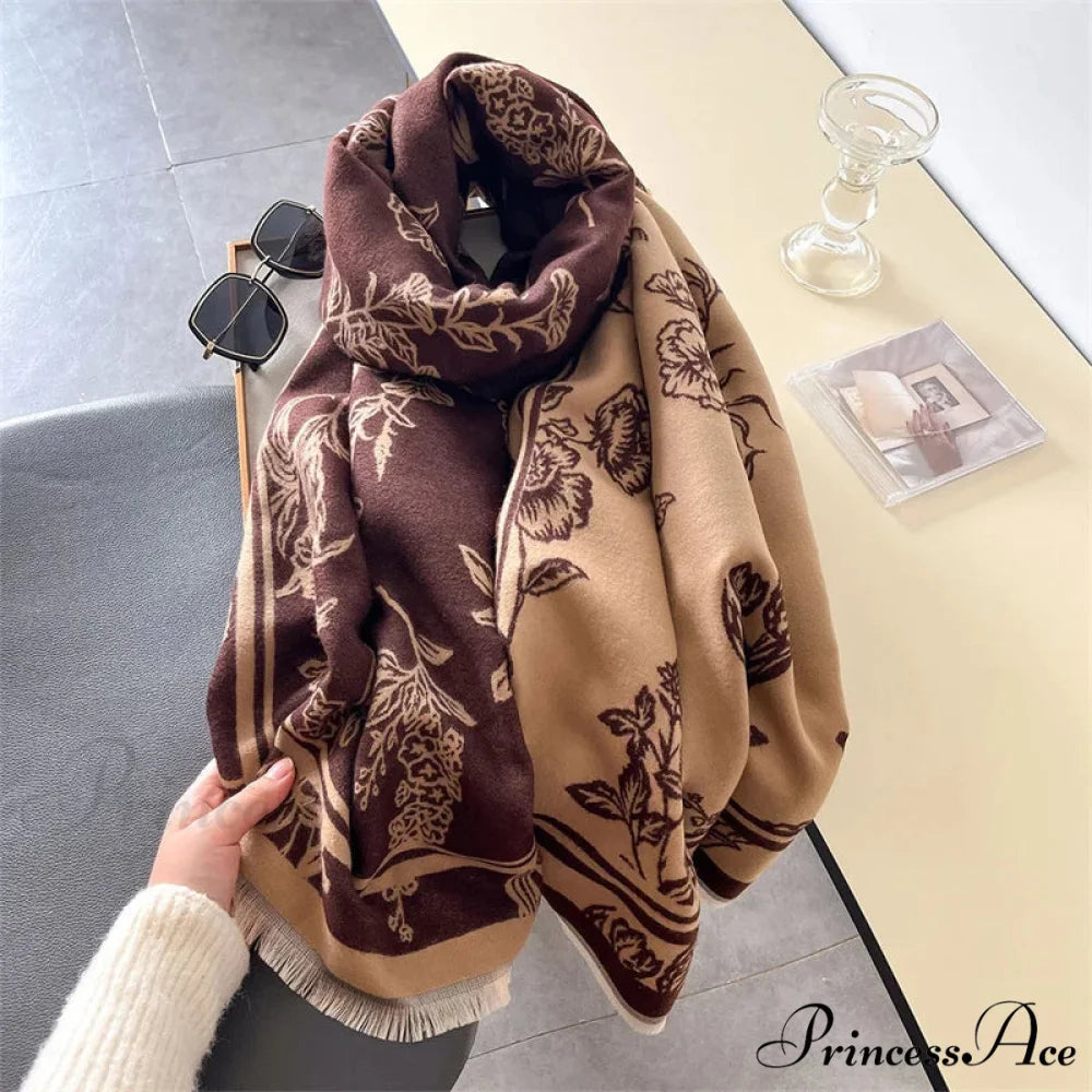 Winter Designer Cashmere Wrap Scarf red3 scarf-241228