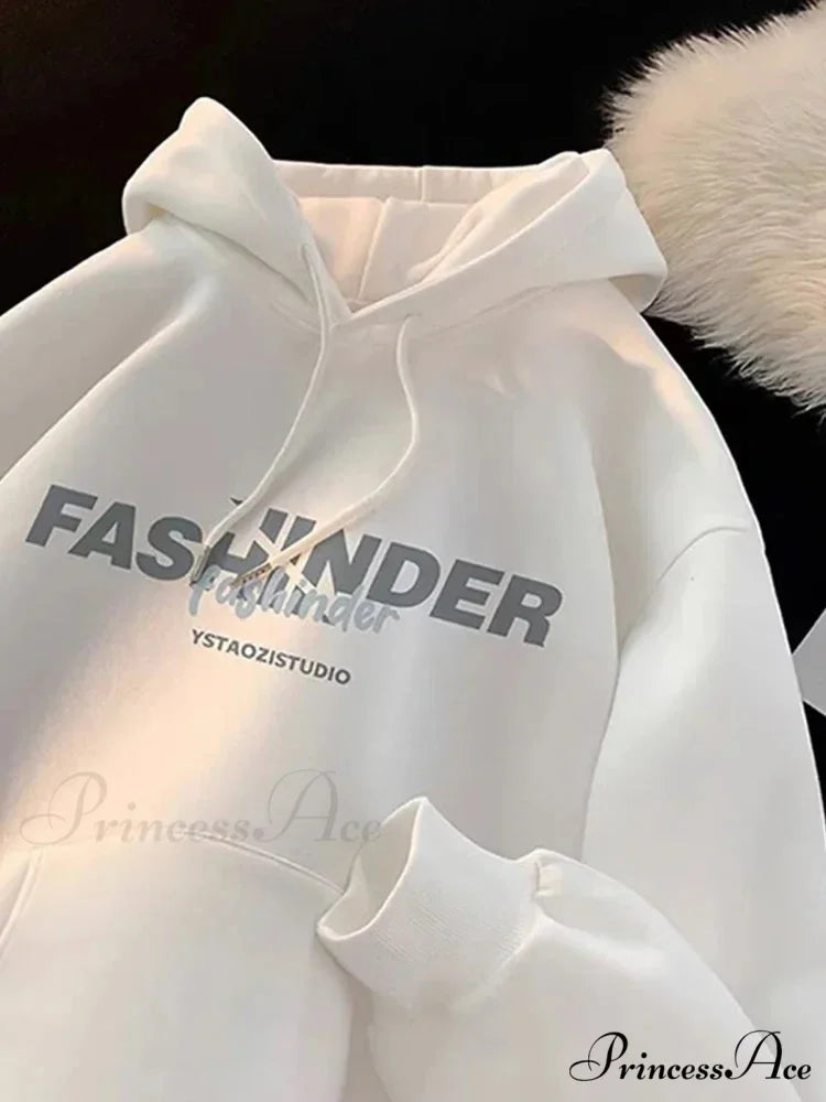 Winter Fleece Hoodie WHITE / M(40-45KG) hoodies-241228