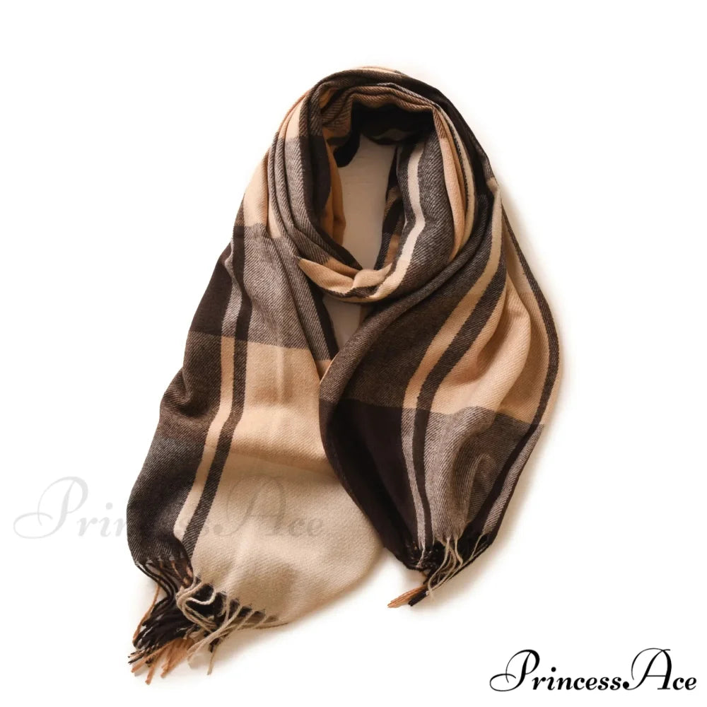 Winter Warm Cashmere Unisex Scarf - Long Windproof and Skin Friendly camle