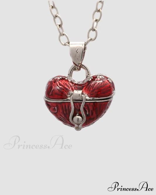 with Necklace Locket Heart Chain Pendant