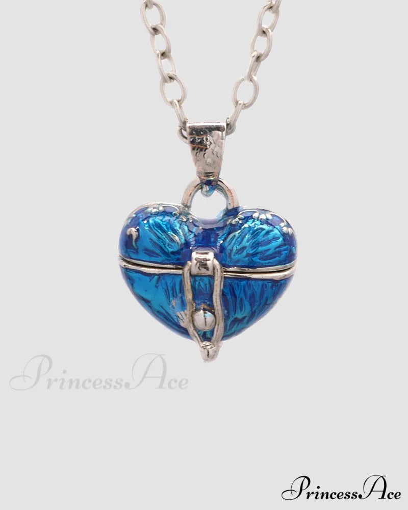 with Necklace Locket Heart Chain Pendant