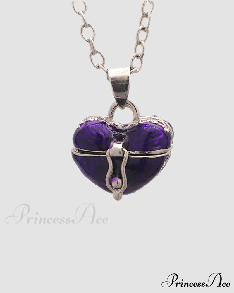 with Necklace Locket Heart Chain Pendant