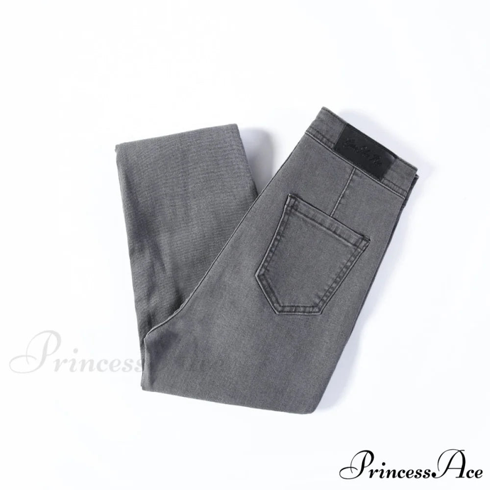 Woman 90s Super Stretch Skinny Jeans Gray / XS