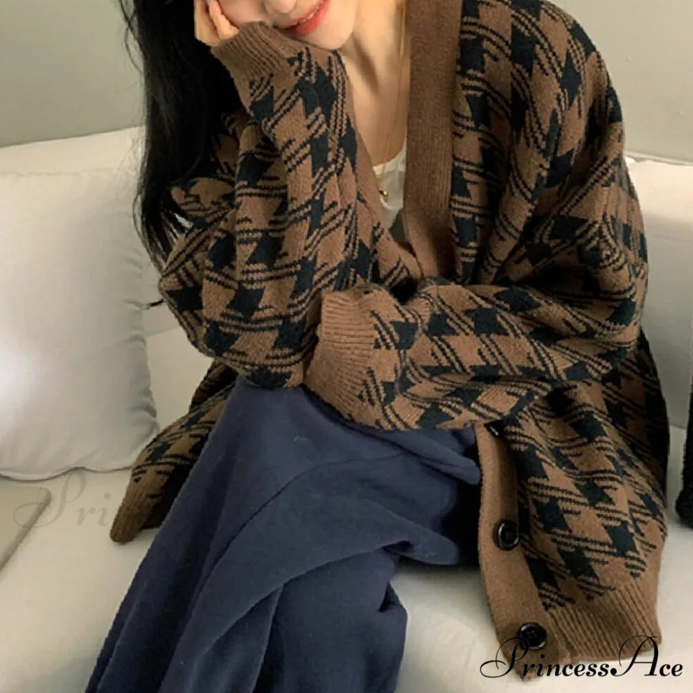 Woman character tattoo cardigan