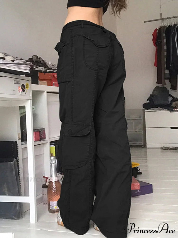 Woman High Waist Baggy Straight Leg Jeans