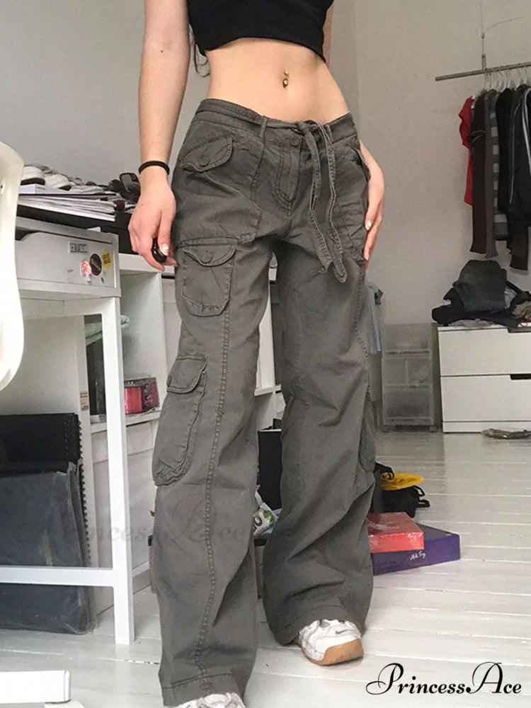Woman High Waist Baggy Straight Leg Jeans