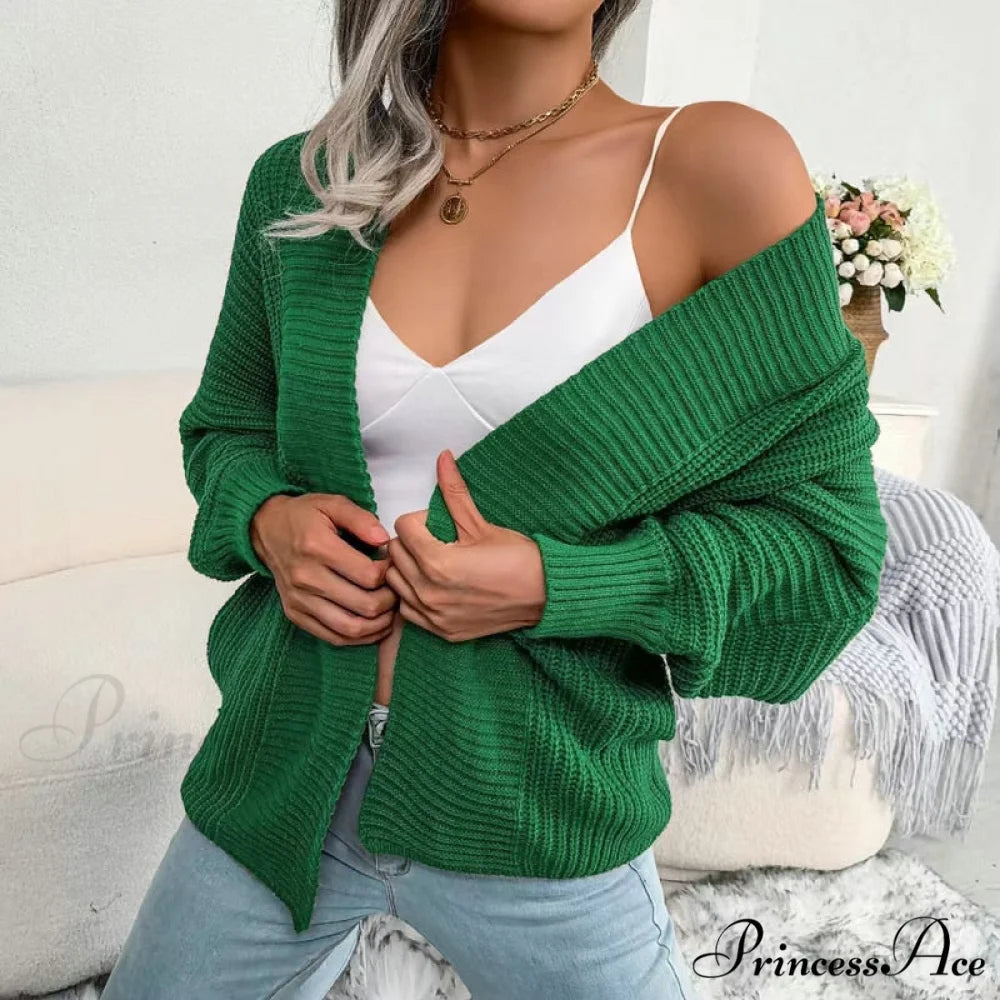 Women Autumn Knit Loose Cardigan