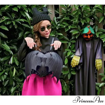 Women Bat Wing Punk Stylish Newest Angel Wings Cute Devil Bag Black / onesize