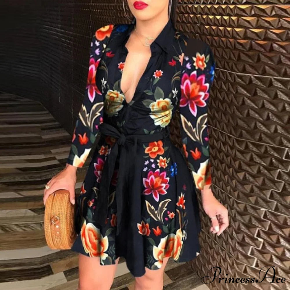 Women Chain Print Sleeveless Dress red 2 / S