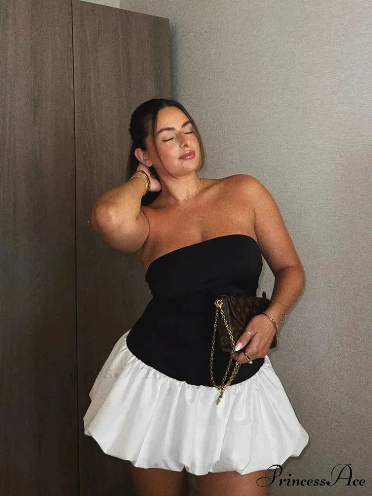 Women Chic Skinny Spliced Backless Flower Bud Mini Sexy Christmas Party Dress