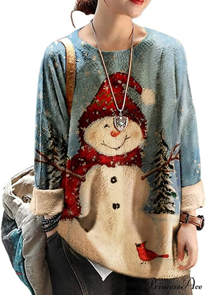 Women Oversized Pullover Casual Loose Long Sleeve Knit Sweater S01 as Picture121 / XX-Large