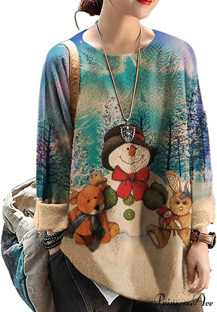 Women Oversized Pullover Casual Loose Long Sleeve Knit Sweater S01 as Picture127 / X-Large