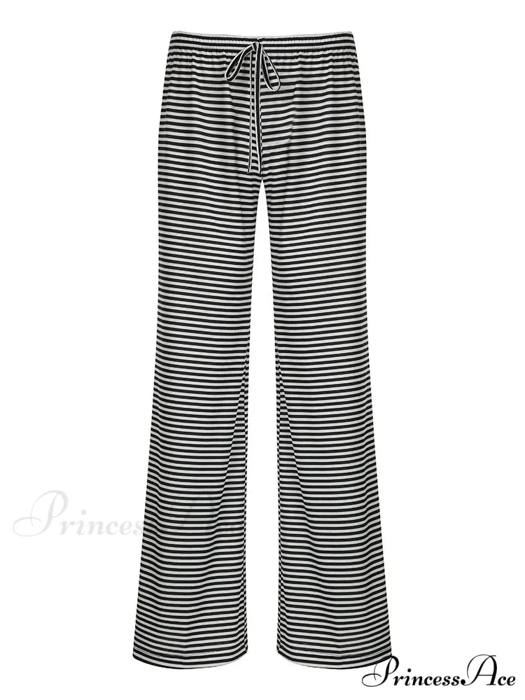 Women Sexy Velvet Flare High Waist Slim Fit Fashion Casual Ribbed Pants Black / S