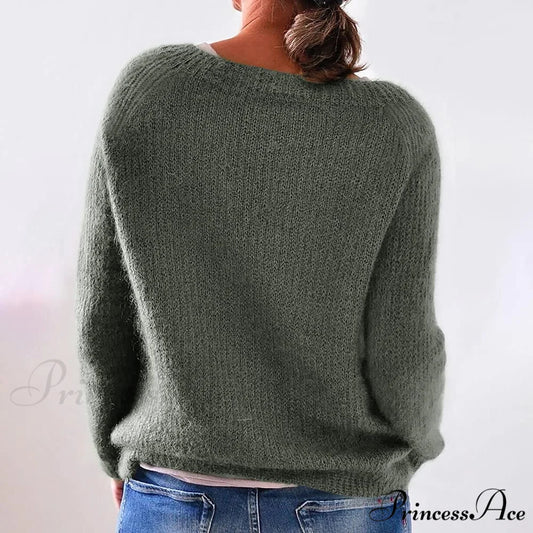 Women Winter Loose Casual Pullover Knit Sweater