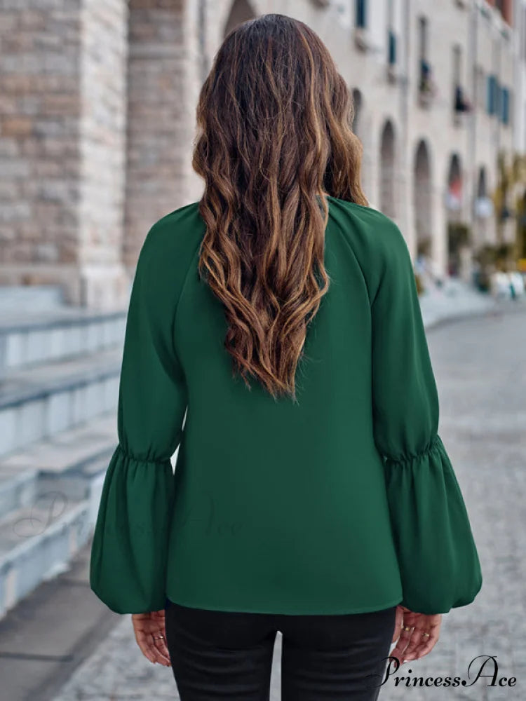 women’s autumn casual tops and for V-neck loose winter