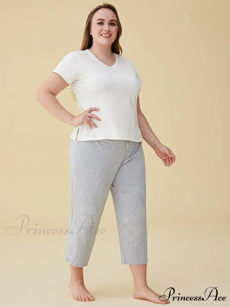 Women’s Cotton Capri Pants Sleep Capris