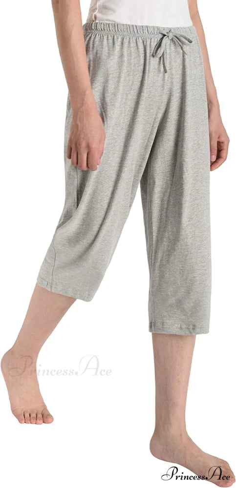 Women’s Cotton Capri Pants Sleep Capris