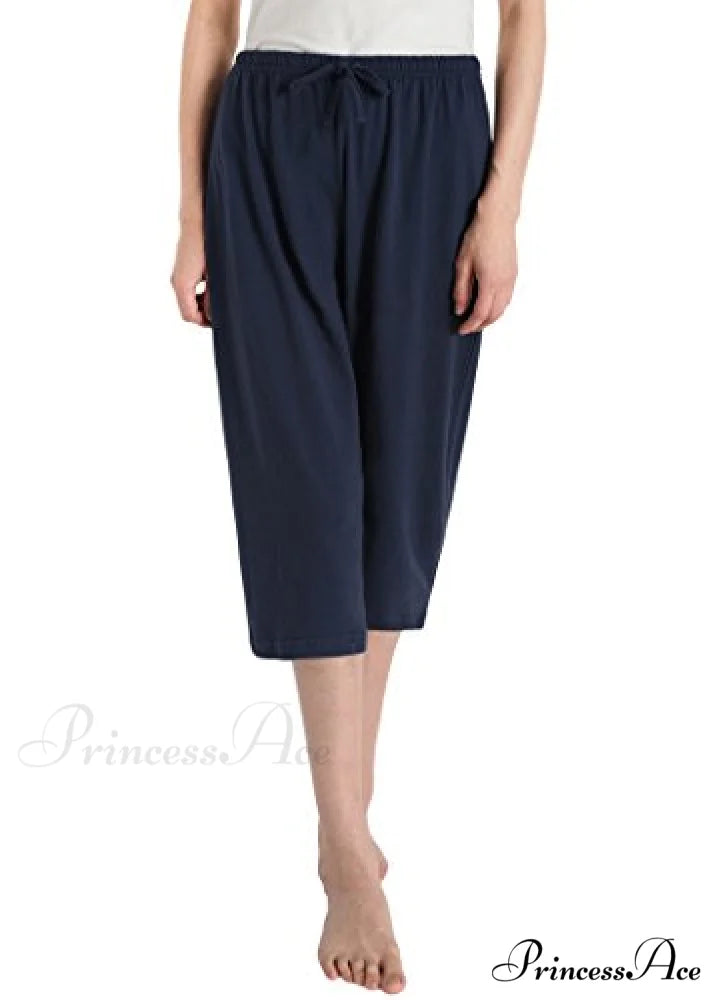 Women’s Cotton Capri Pants Sleep Capris