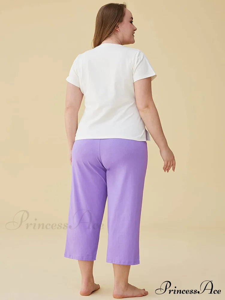 Women’s Cotton Capri Pants Sleep Capris