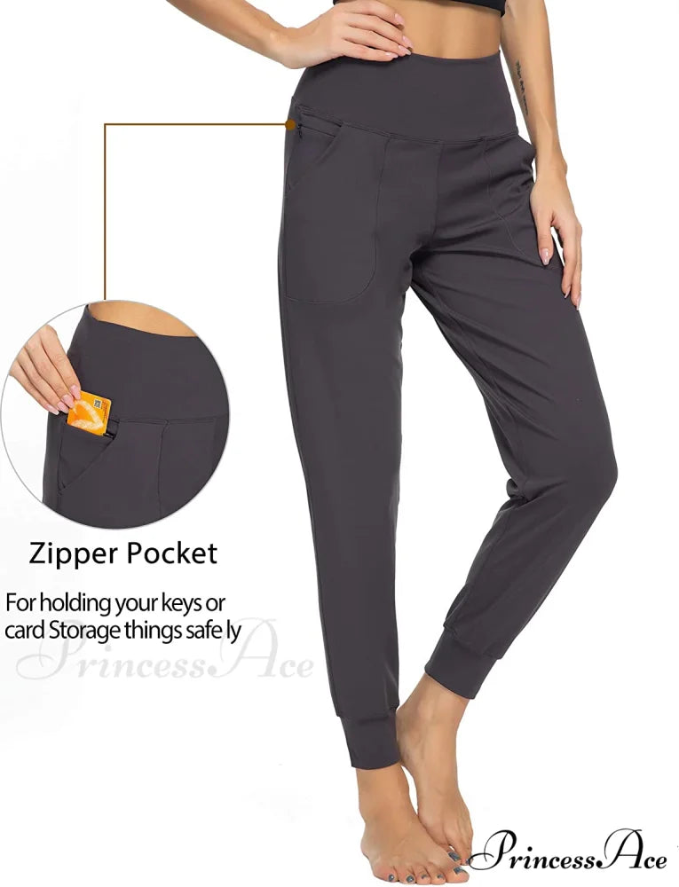 Women’s Joggers with Pockets High Waisted Athletic Sports Pants