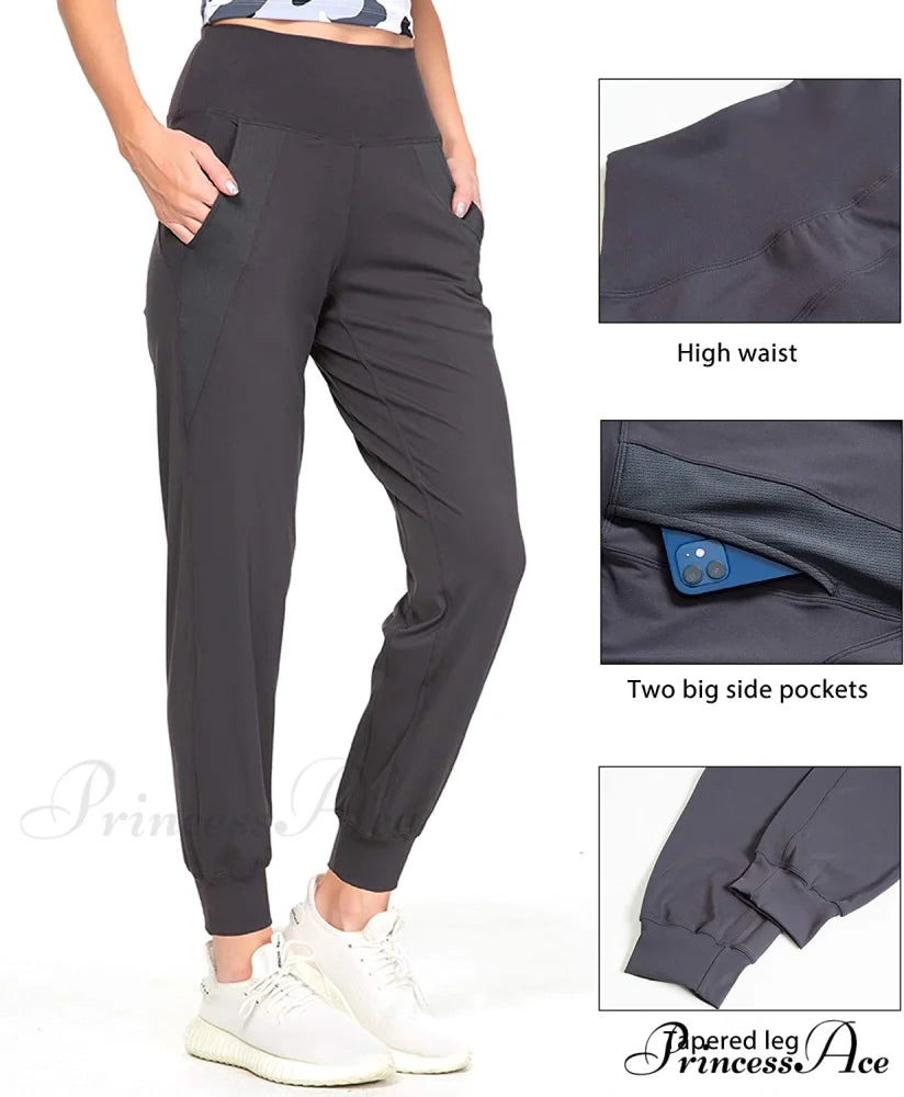 Women’s Joggers with Pockets High Waisted Athletic Sports Pants