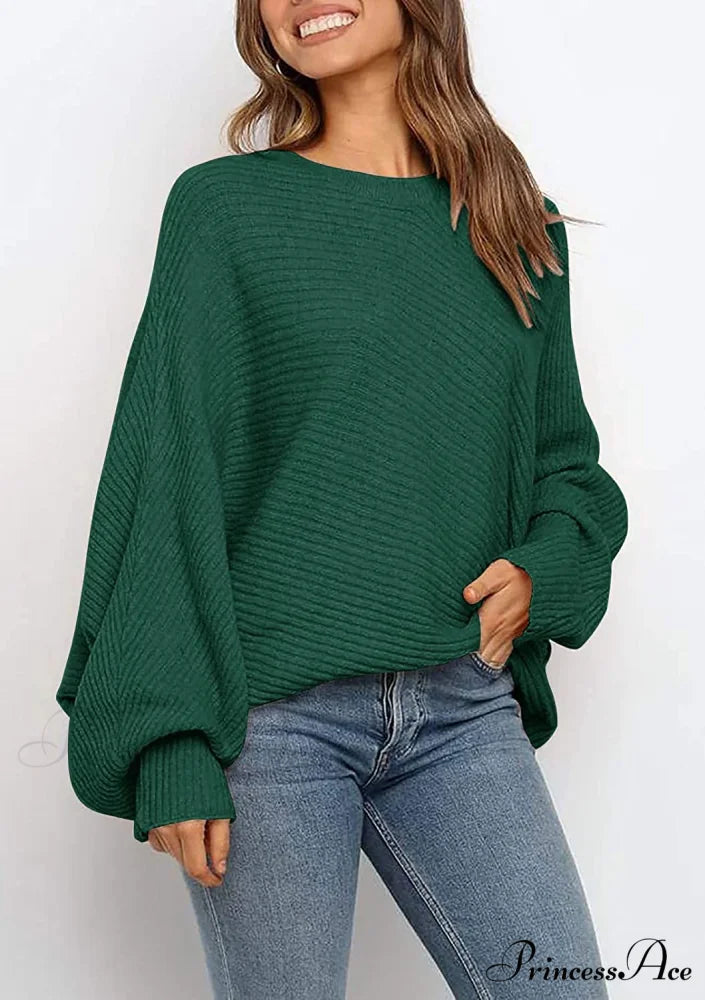 Women’s Oversized Long Bat Sleeve Sweater